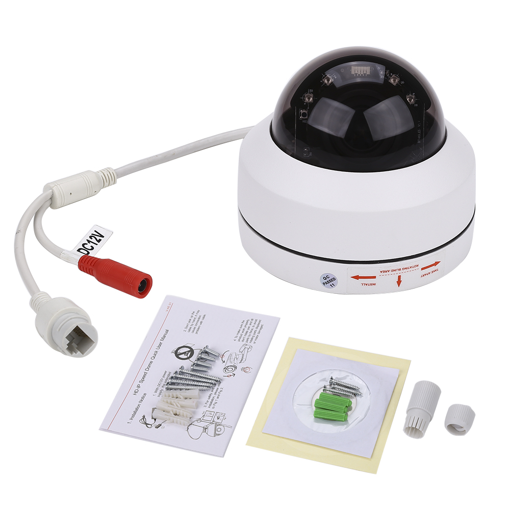 5MP HD 1080P POE IP PTZ Dome Camera Onvif Network 4x Zoom Security