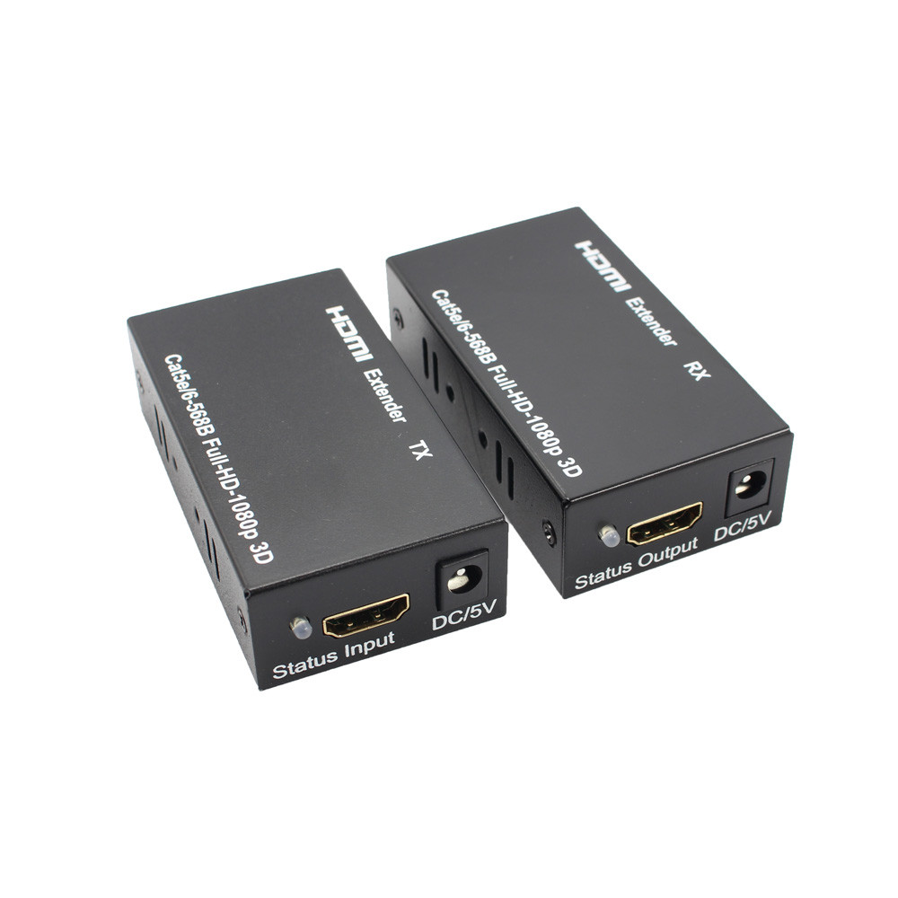 Digital HD HDMI Balun Extender over Single Cat Cat6/6A Audio Cable ...