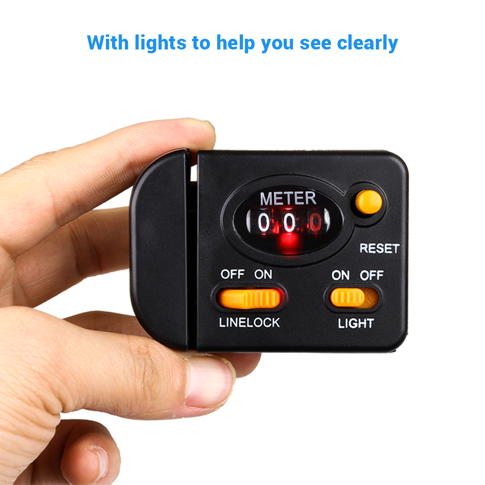 Professional Fishing Line Length Counter Digital Display Fishing Line