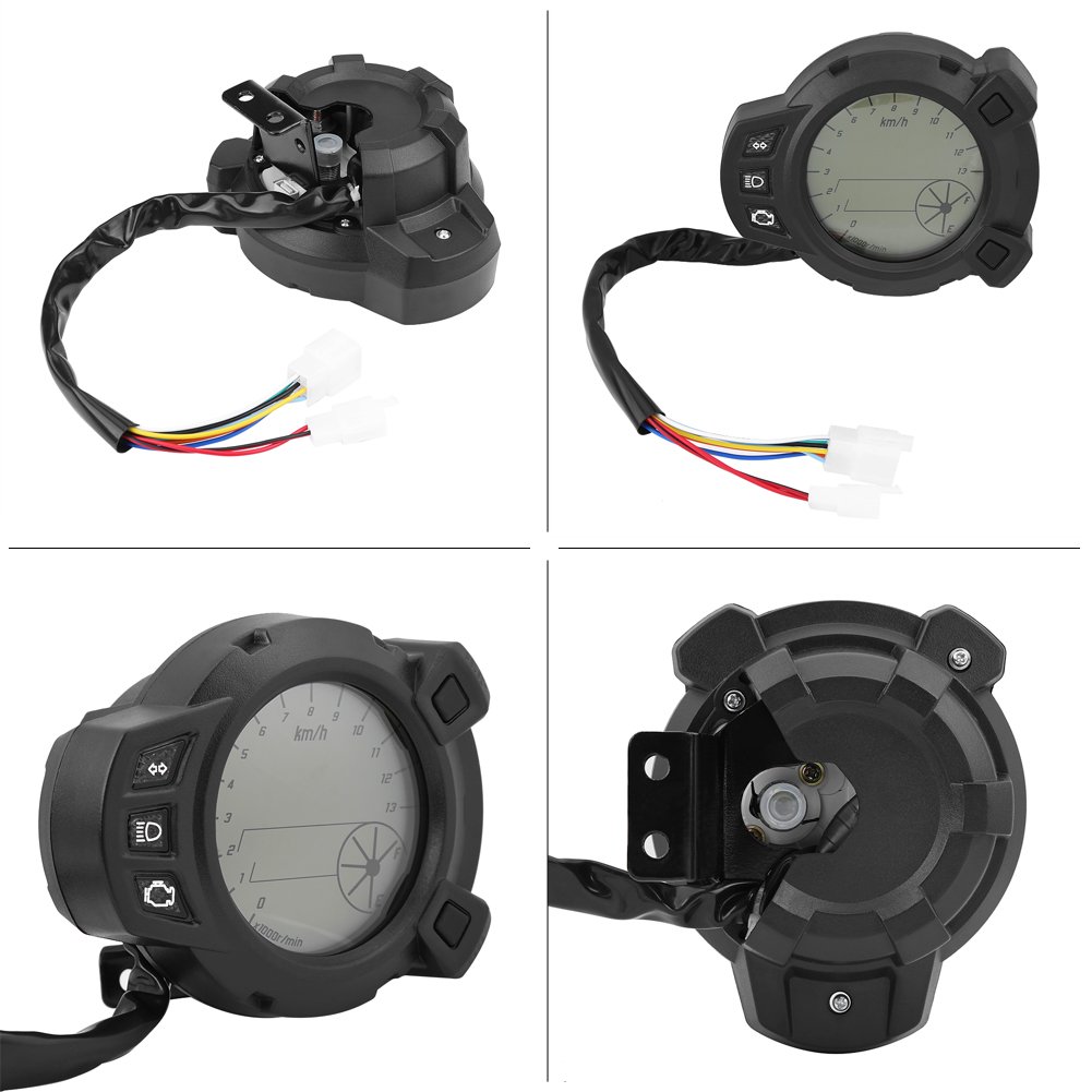 Universal Motorcycle Speedometer Odometer Tachometer Guage