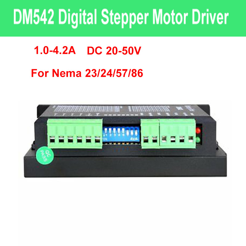 23 24 DM542 paso a paso Controlador 1.0-4.2A 20-50VDC para Digital Paso a paso Nema 17
