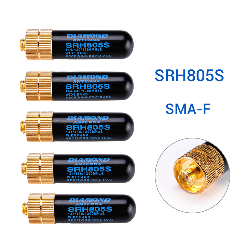 SRH805S SMA-F Female Dual Band Antenna For Wouxun Radio TG-UVD1P UV2D UV6D UVD1P
