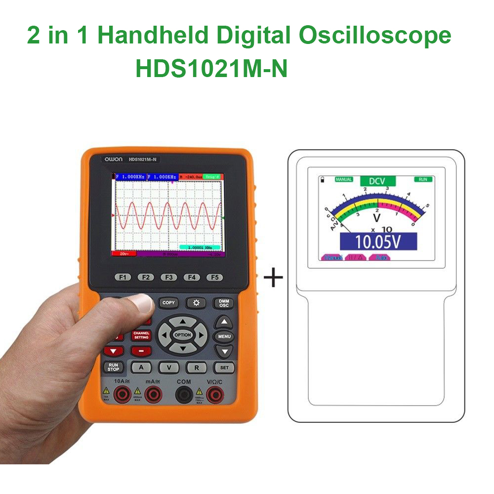 2 in1 HDS1021MN Digital Oscilloscope Multimeter 20MHZ Single Channel