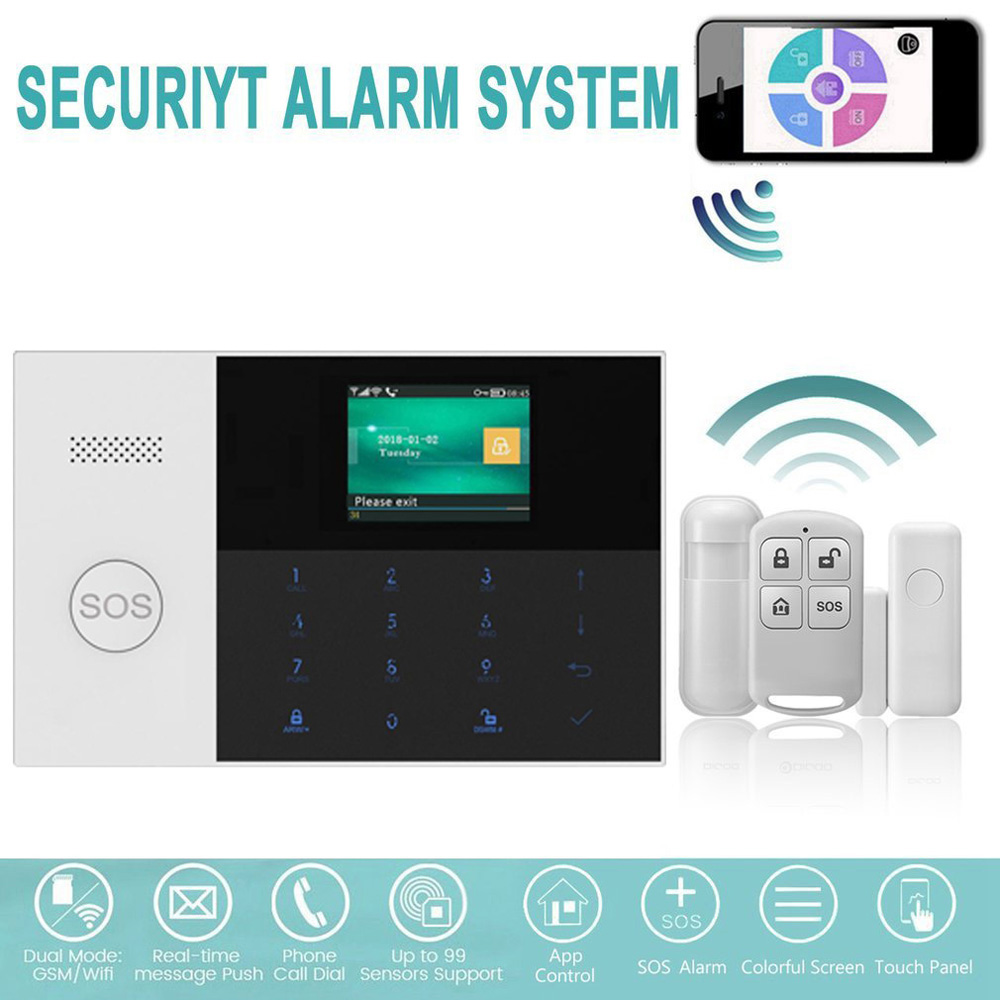 2x Alarm 120DB Wireless Touch Sensor Haus Tür Fenster kontakt funk Alarmanlage