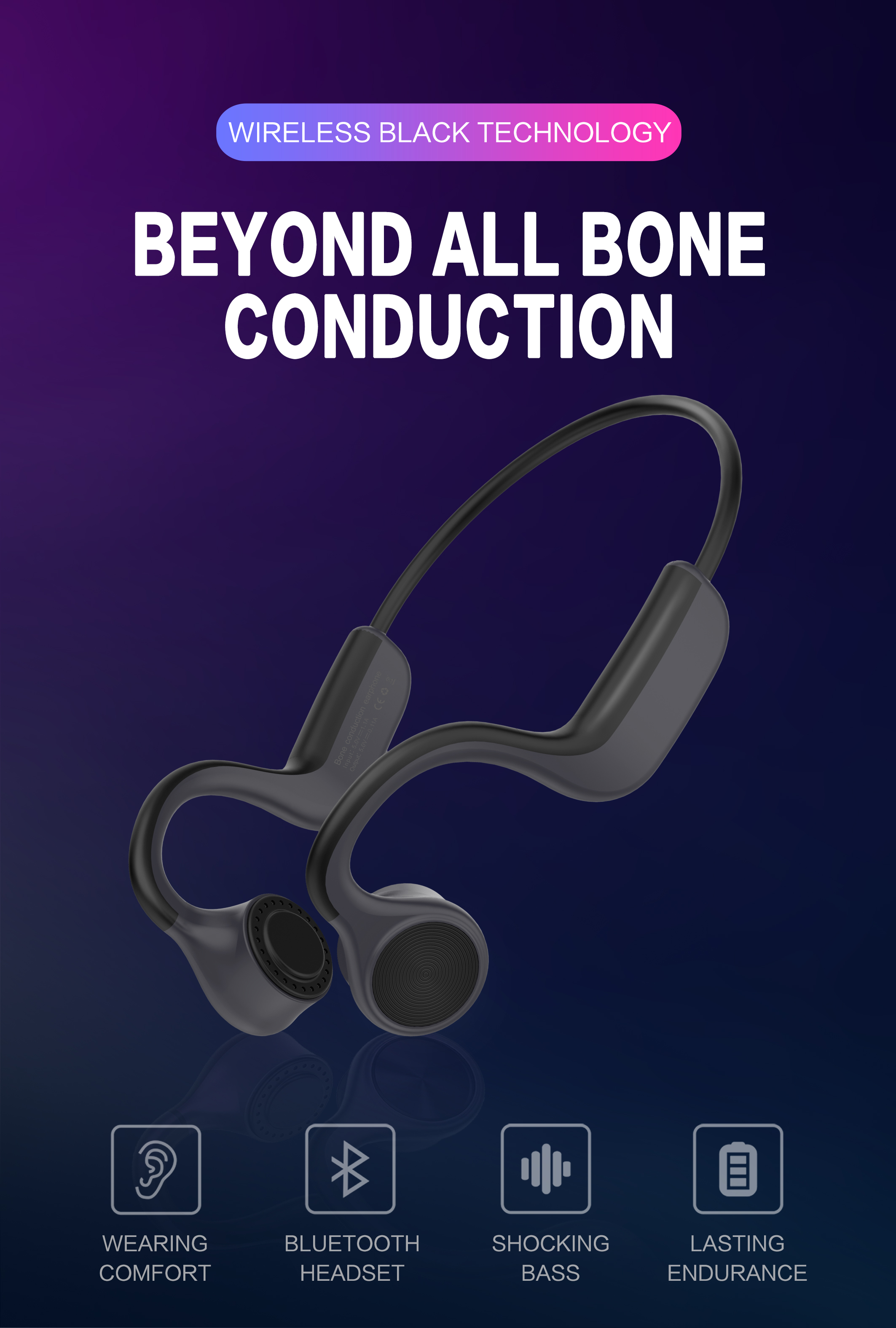 e9 bone conduction headphones