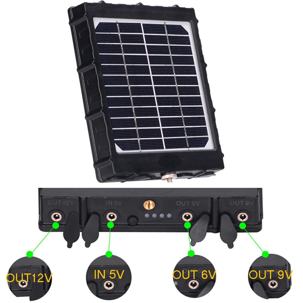 solar trail camera battery