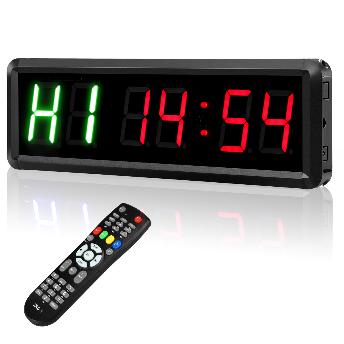 Programmable LED Interval Timer Clock Training w/ Remote Fitness Gym Tabata Yoga 