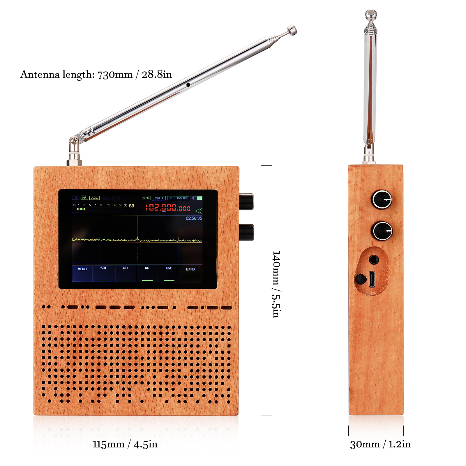 50k2GHz Malachite DSP SDR Amateur Ham Transceiver