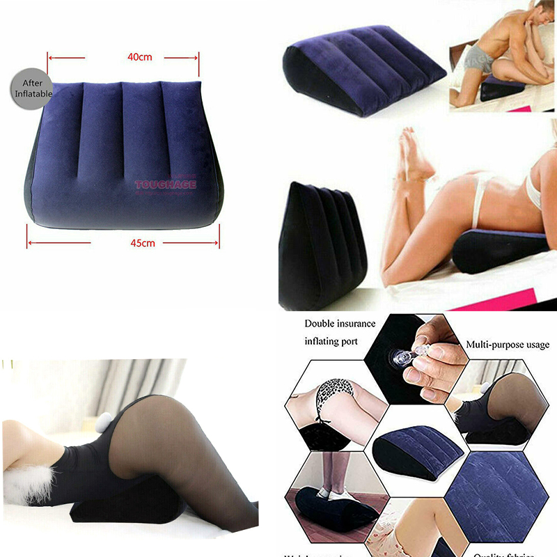 Inflatable Pillow Air Cushion Sex Aid Pillow Couple Aid Wedge Pillow  Triangle