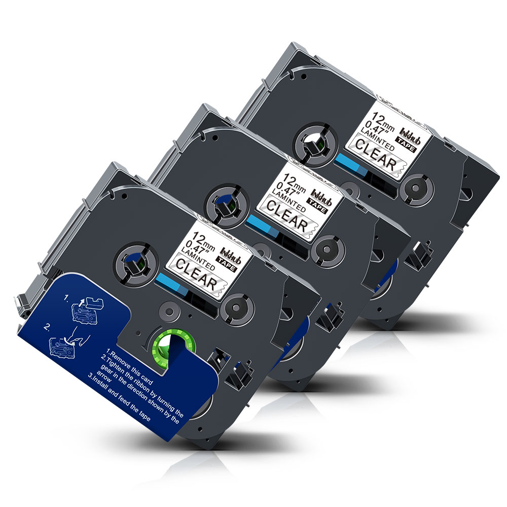 3xKompatibel Brother 12mm Schriftband TZe-231 für Brother P-touch 1010 1000 H105