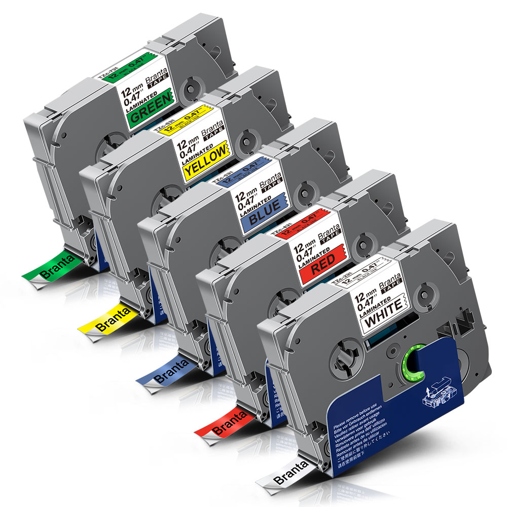 5x Kompatibel Brother TZe231731 12mm Schriftband