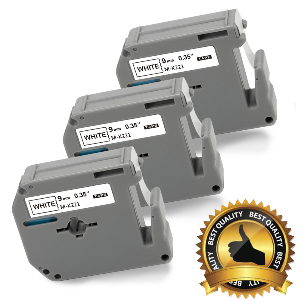 5x Schriftbänder kompatibel für Brother MK-231 P-Touch 50 60 65 75 80 85 12mm 8m 