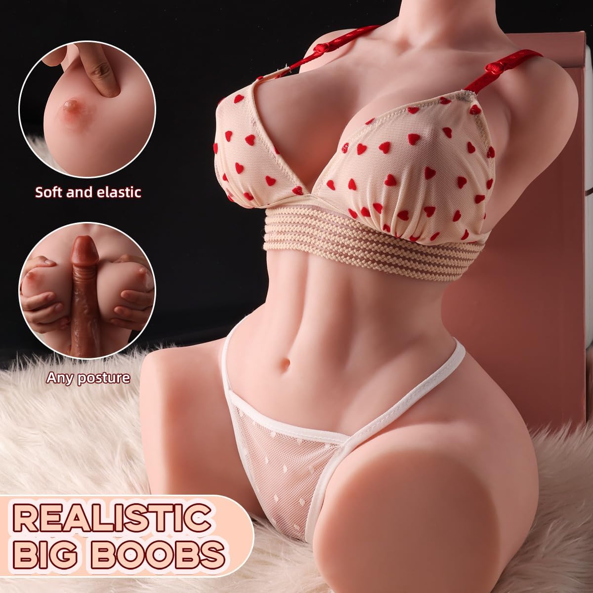 40 cm sex doll ⭐[En Stock USA Seulement] LoveNestle Torso Sexdoll Silicone Olivia