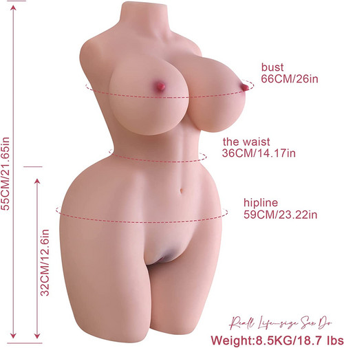 half solid sex doll 18.7lbs Half Sex Torso Doll Realistic TPE Doll BIG Size Love Toy Huge Doll  Men