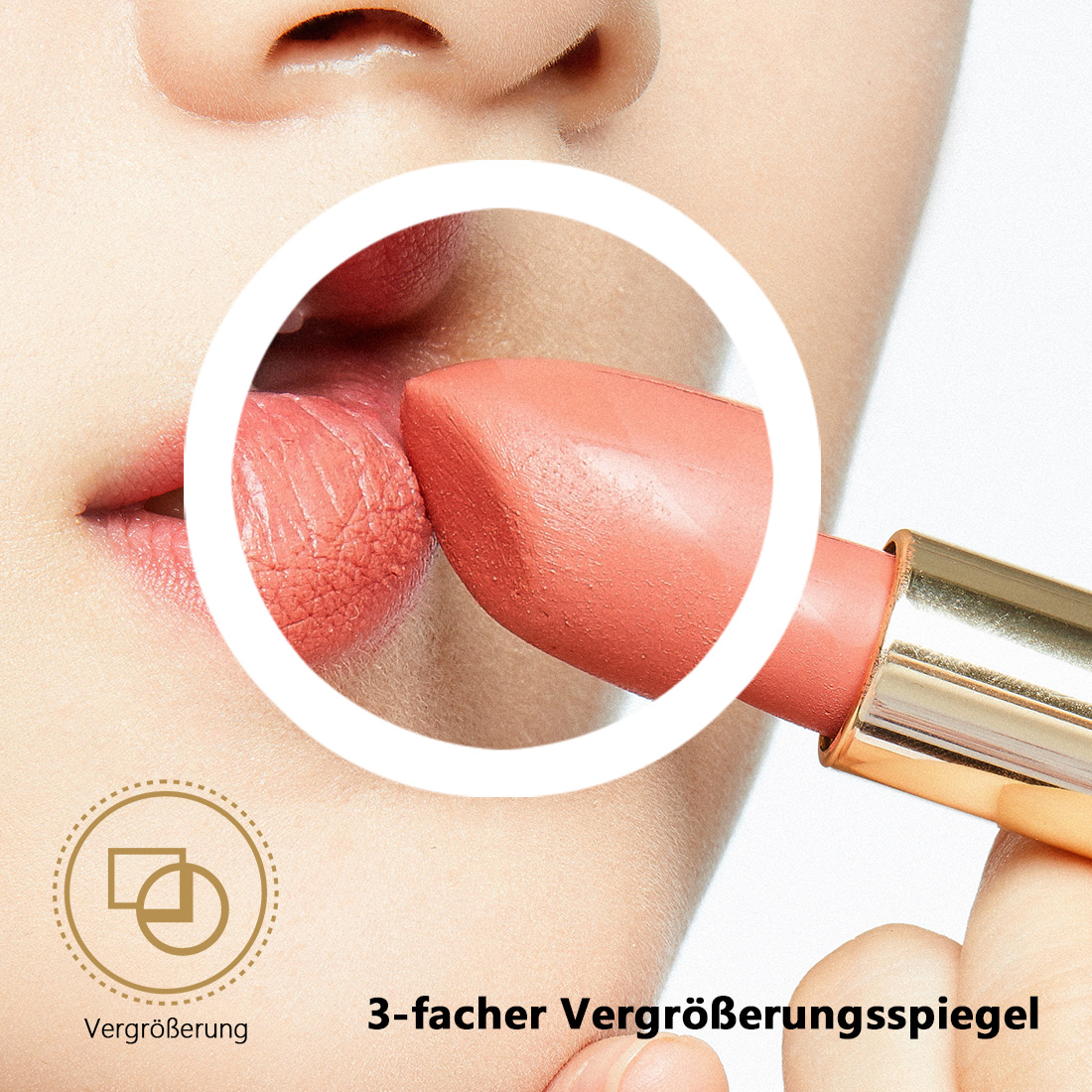 LED Badezimmerspiegel 80x60 mit Touch Beleuchtung Bluetooth Uhr