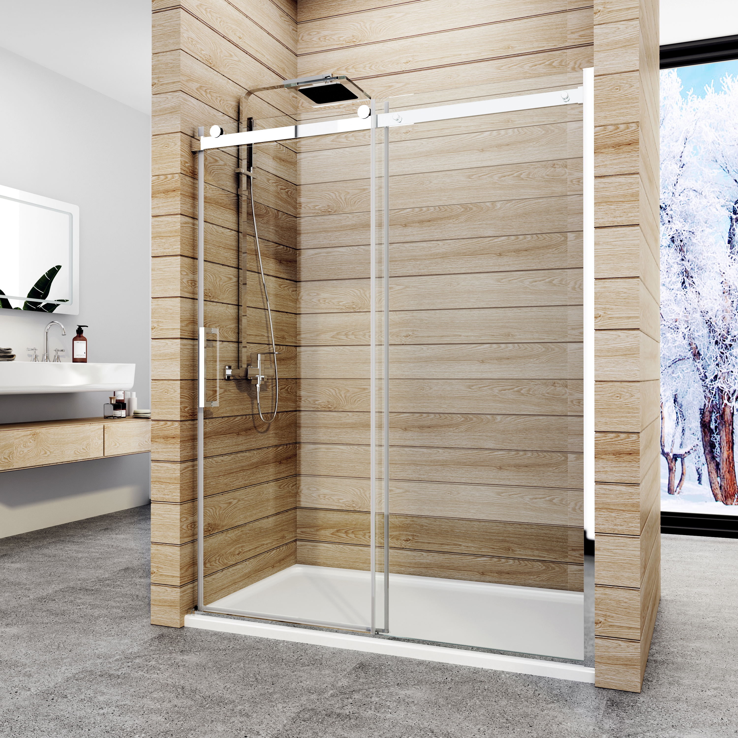 Best Way To Renovate Your Bathrooms With Brushed Gold Sliding Shower Screens