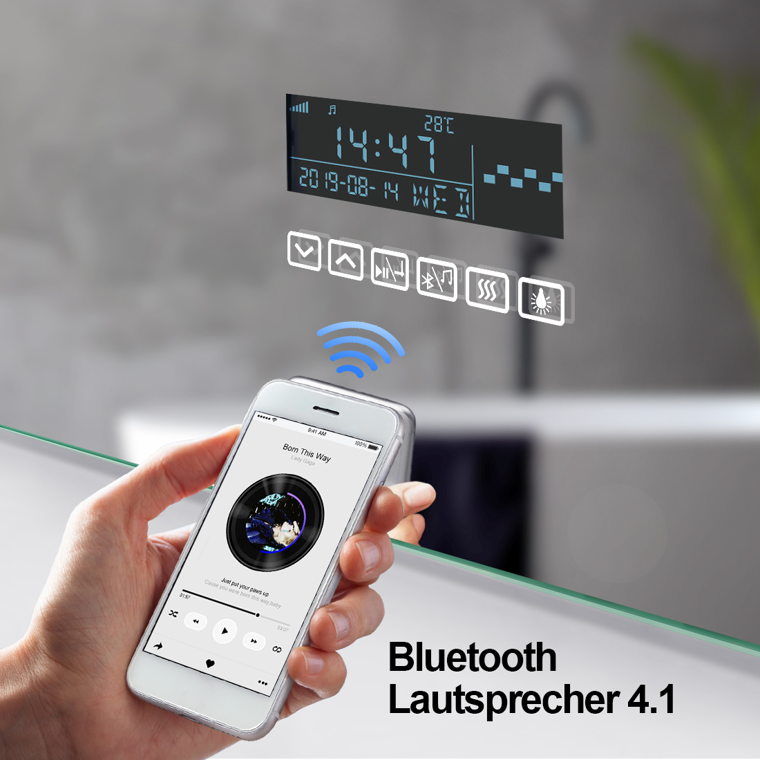 Badspiegel led touch