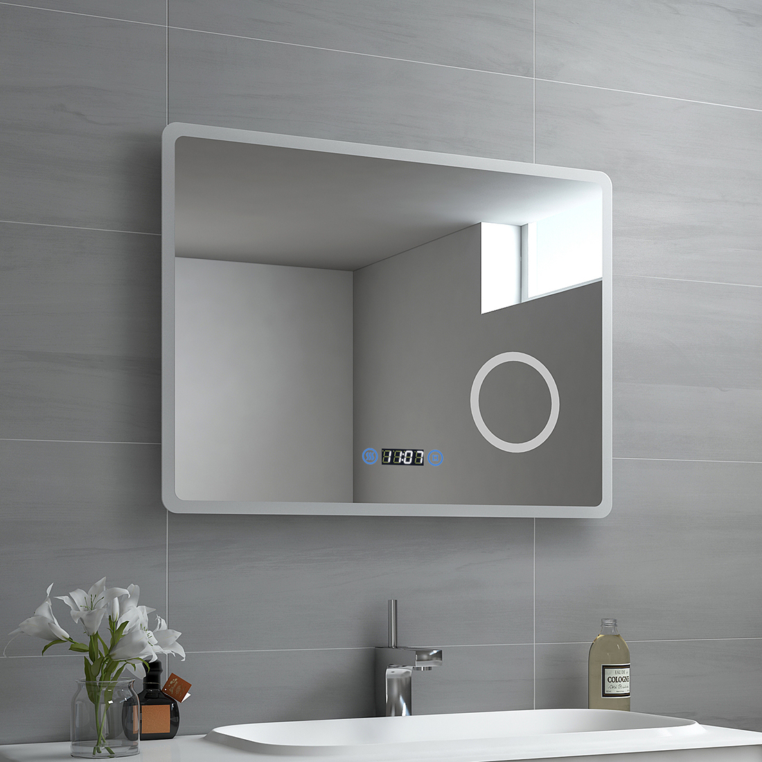 Badspiegel Nubia 4S 90x60 cm, LED