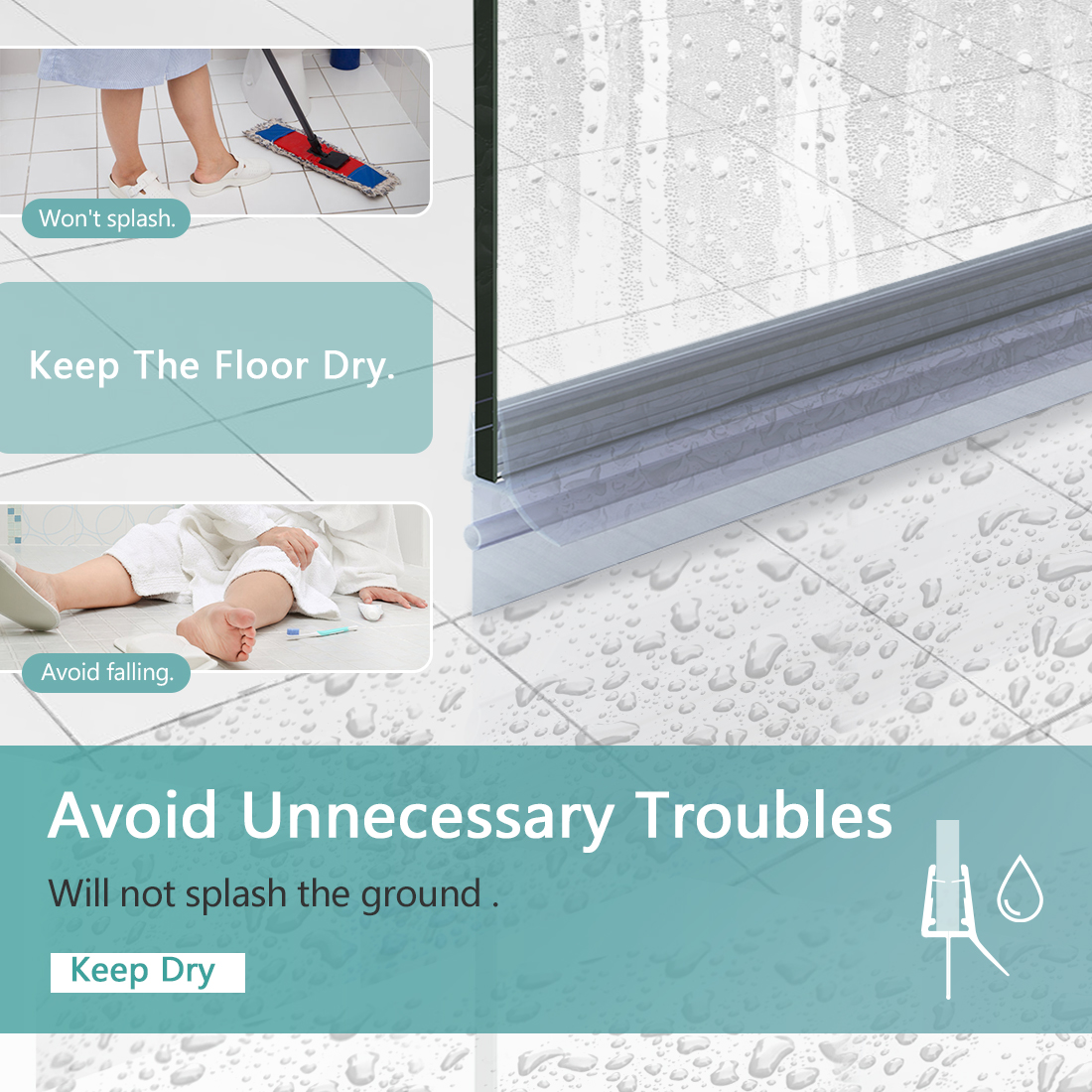 installing shower seal strip