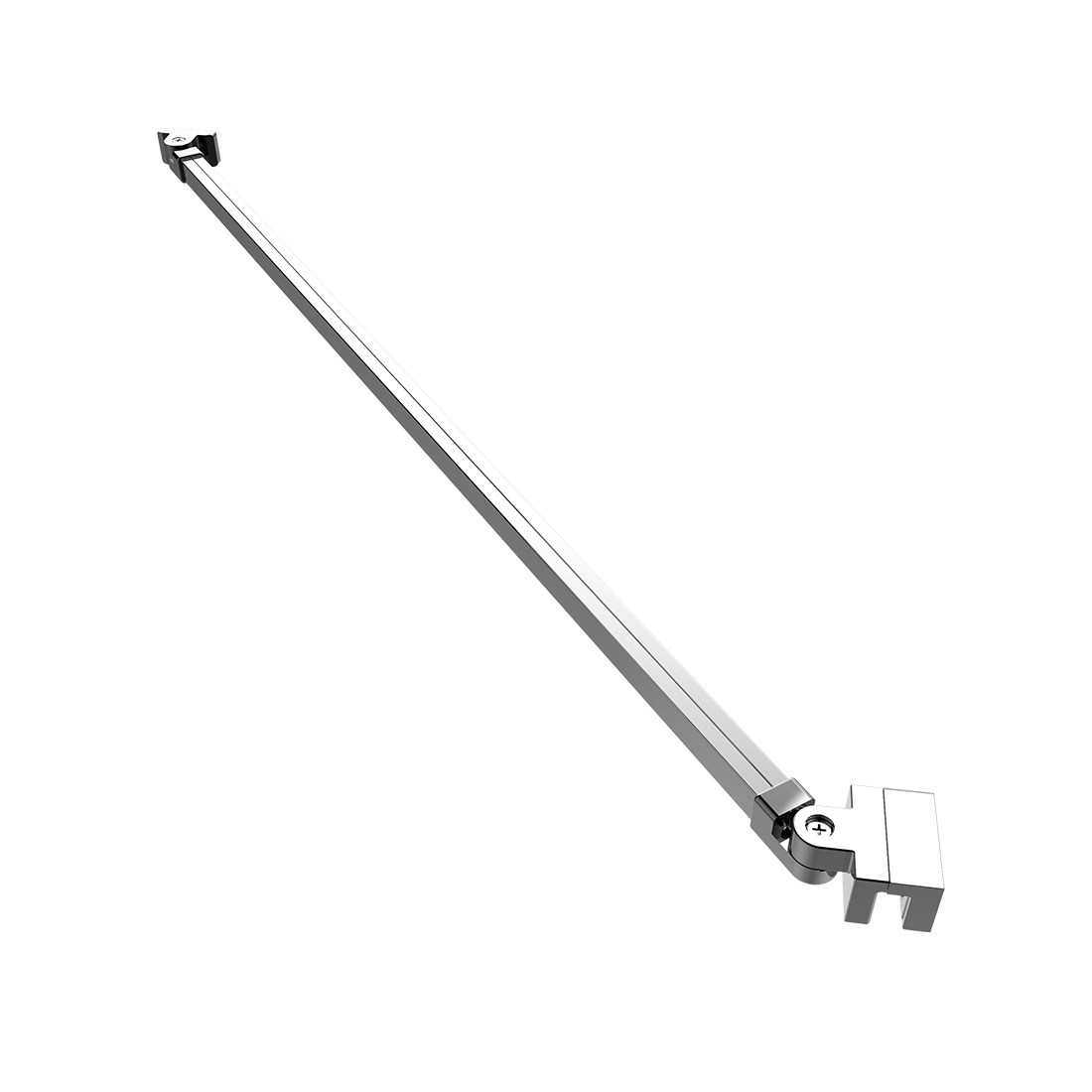 Support Bar Arm for WalkIn Wet Room Shower Screen Panel Glass Angled