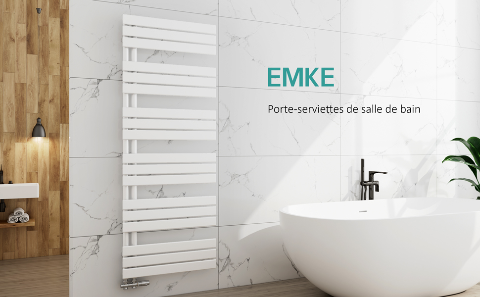 EMKE Sèche-serviettes à Eau Chaude Panneau Plat, Sèche-serviettes Connexion Latérale Pour, Blanc 762x600mm 479Watts 10 EMKE Sèche-serviettes à Eau Chaude Panneau Plat, Sèche-serviettes Connexion Latérale Pour, Blanc 762x600mm 479Watts -Atlantic Magasin AAHKMJXYDAFdJAOAIMEbOAch w4SKIVBZGirDEcZFmriXMm0 DhPSmxDGEb5B5327Iei195NR65lftiGSoKCA6AnsTTpOkGMISvzxOsb