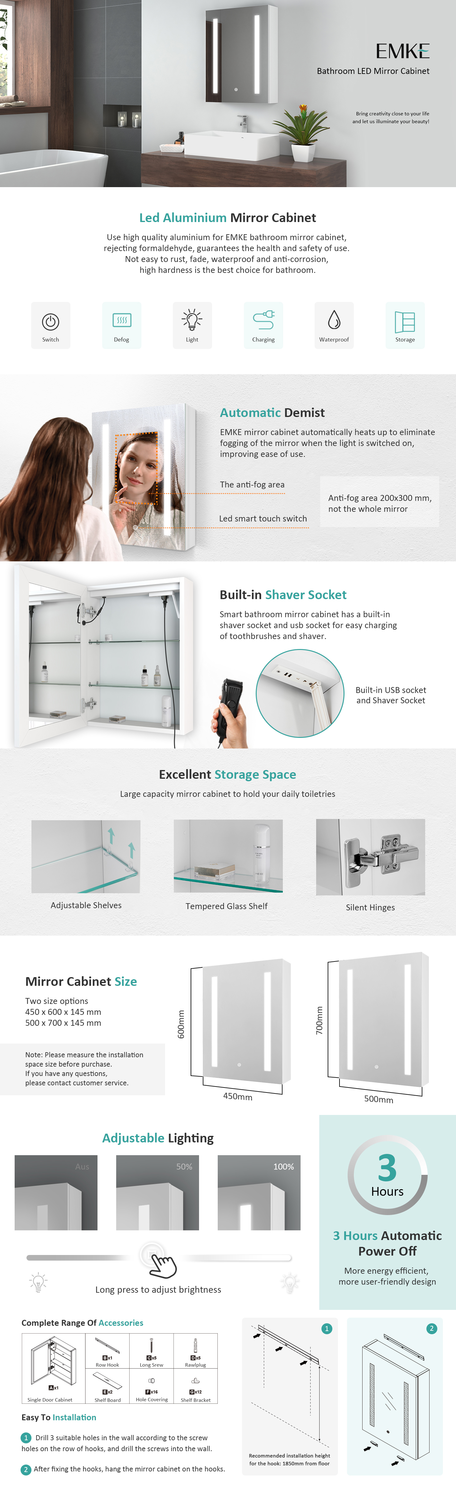 EMKE Bathroom Mirror Cabinet With LED Light Shaver Socket Wall Mounted Bathroom LED Mirror With Touch, Demister 450x600mm 12 EMKE Bathroom Mirror Cabinet With LED Light Shaver Socket Wall Mounted Bathroom LED Mirror With Touch, Demister 450x600mm -Home Sale Shop AAHKMJXYDAFdJAOAIMEbOAch w4SKIVBZGirDEcZFmriXMm0 DhPSmxDGEb5B5327Iei195NR65lftiGSoKCA6AnuseY2 cD9xGzbMr9Xc3YFp9m0DgBkIuZYMCg 8KSNOWd1hrzqMLHrh35H5q3ms3Z