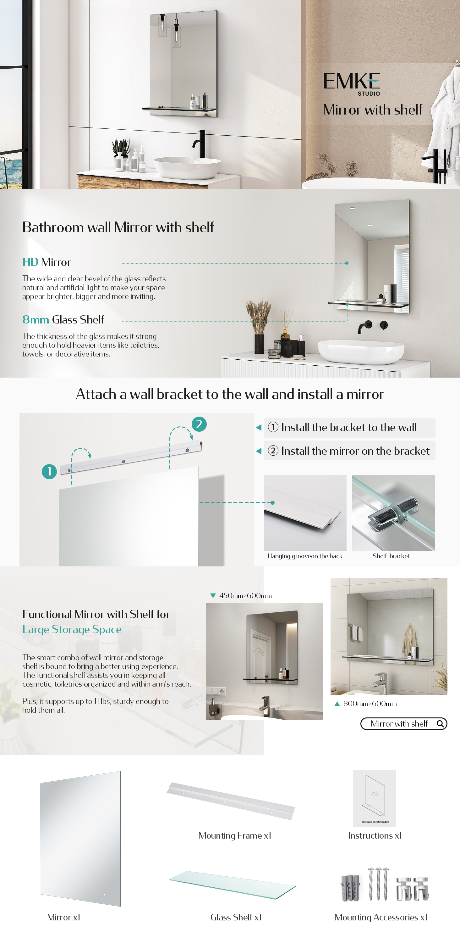 EMKE Frameless Mirror With Shelf - Small Bathroom Wall Shaving Mirror With Storage, Rectangle Vanity Mirrors 45x60cm 12 EMKE Frameless Mirror With Shelf - Small Bathroom Wall Shaving Mirror With Storage, Rectangle Vanity Mirrors 45x60cm -Home Improvement Store AAHKMJXYDAFdJAOAIMEbOAch w4SKIVBZGirDEcZFmriXMm0 DhPSmxDGEb5B5327Iei195NR65lftiGSoKCA6Anl2k9V FAfLDry4 QVsf1tumu83tOLBu58JpHNFq29PPC86Zs18kl0yYaRt6S28h