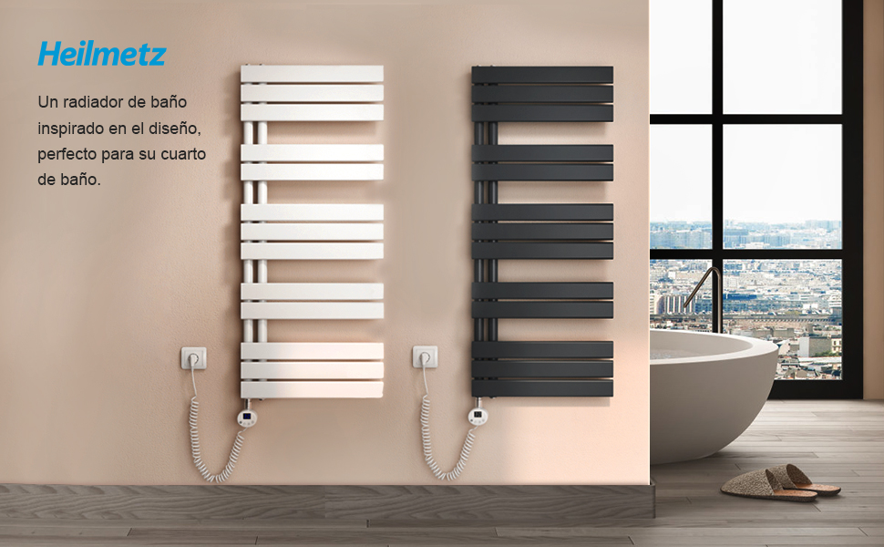 Radiador toallero eléctrico Heilmetz