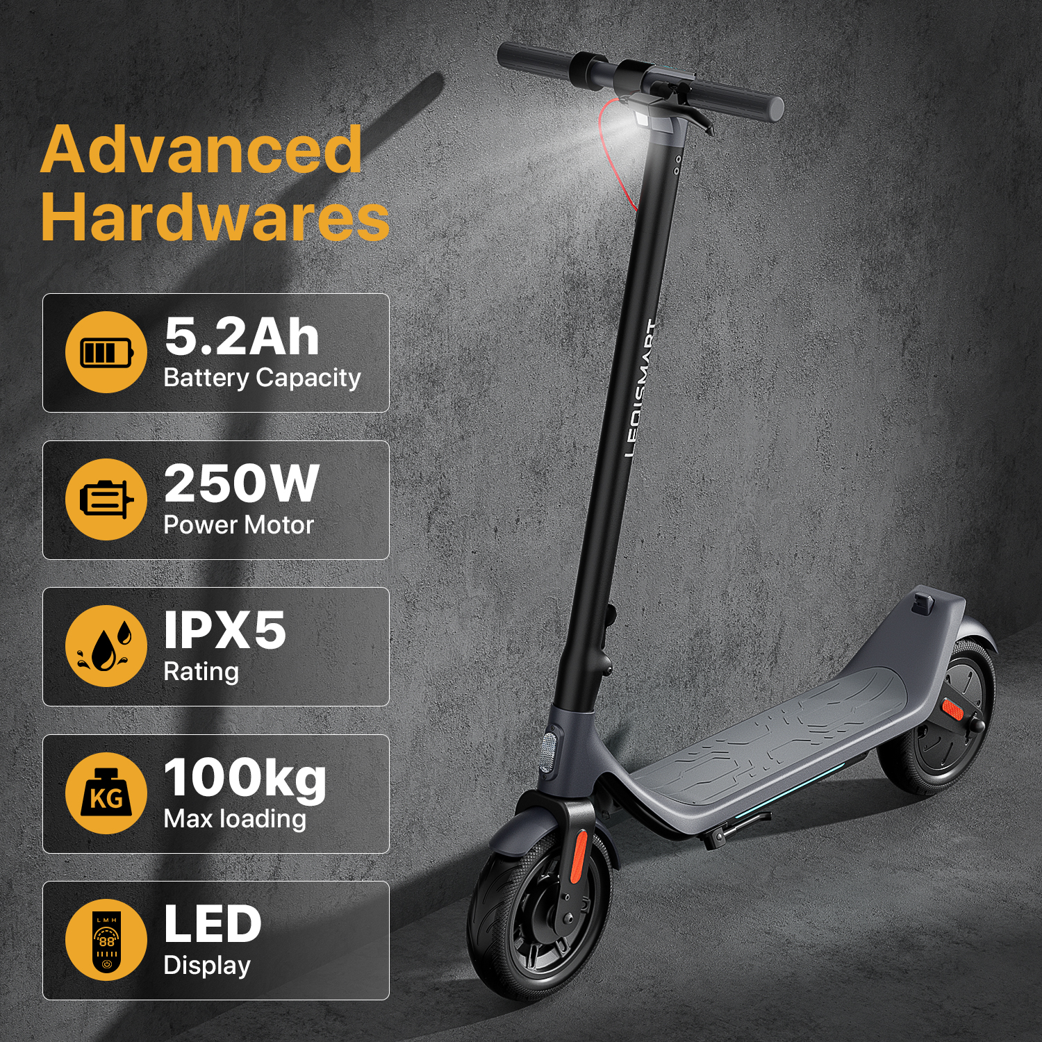 Electric Scooter Adults High Speed 25KM/H 15.5Miles Long Range 