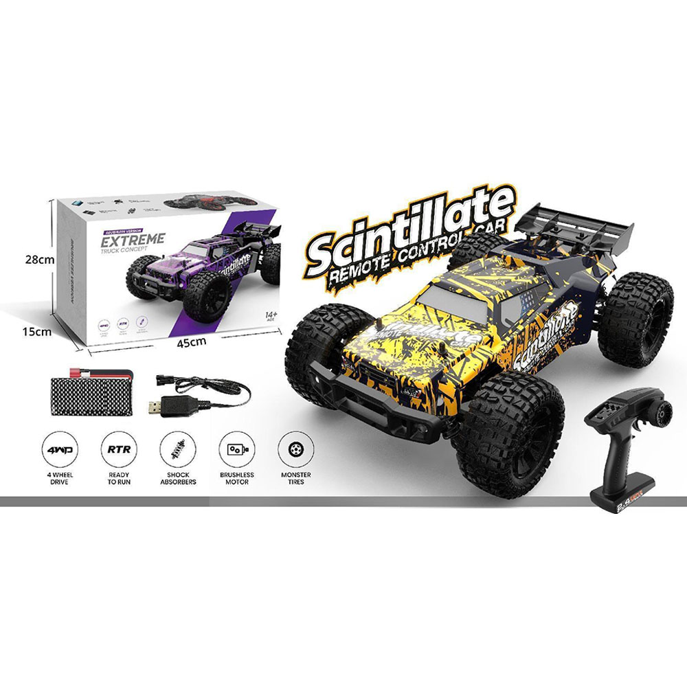 DEERC H16R Brushless 1:16 4×4 RC Truck Amazon.com: DEERC H16R Brushless Fast RC Cars,1:16 52KM/H
