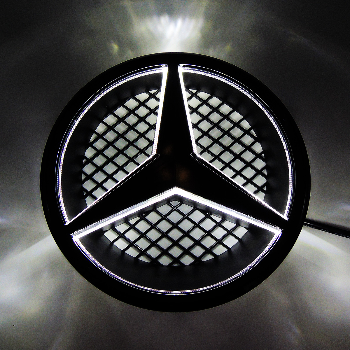 Black Led Front Star Grille Emblem Logo Light For Mercedes Benz W204 ...