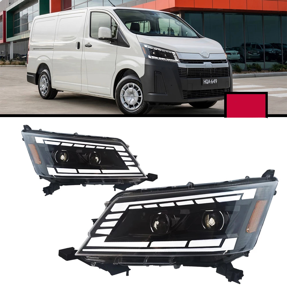 LED Headlights For Toyota Hiace 19-22 Sequential Front DRL