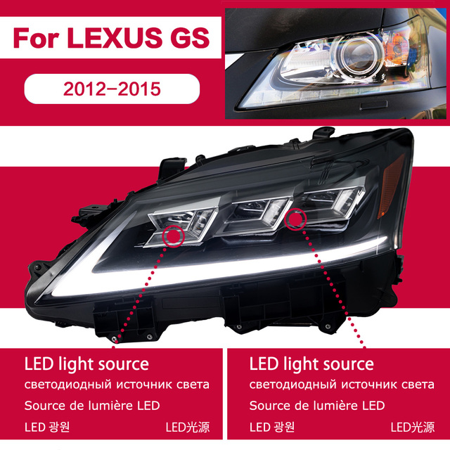 For Lexus GS250 GS350 2012-2015 GS Series LED Headlight Sequential