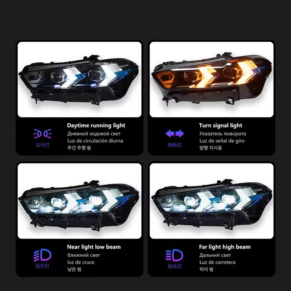 For BMW X5 G05 2019-2022 Upgrade Dynamic Turn Signal LED DRL