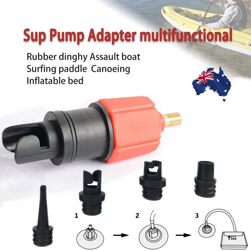 Inflatable Boat Pump Valve Adapter SUP Air Paddle Board Kayaking Useful To  hs 