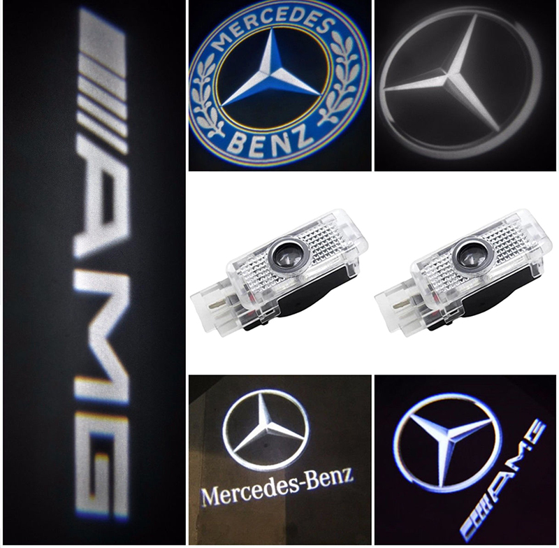2 Stück For Jaguar Logo Wireless Auto Licht LED Tür Car Willkommen Projector