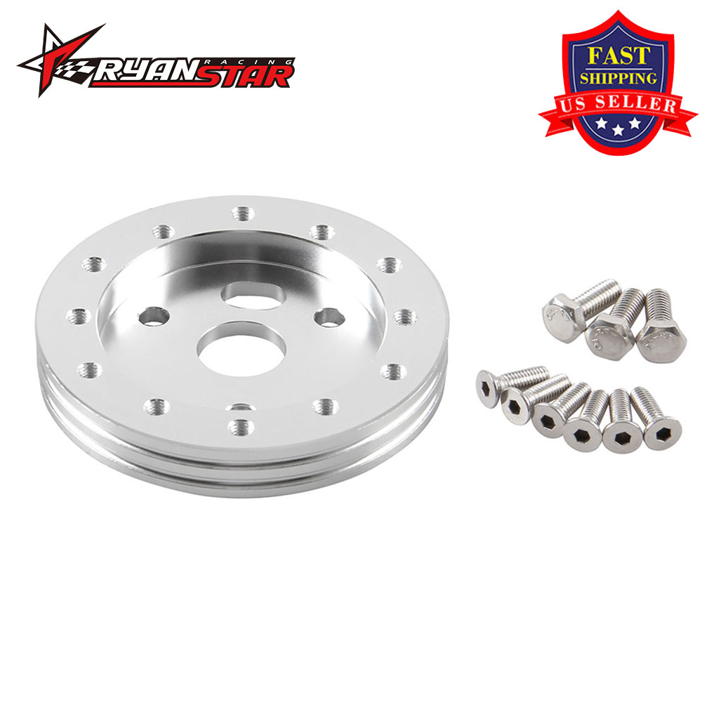 Billet Hub Spacer 3 Hole Adapter To 5 or 6 Hole Steering Wheel Grant APC Black
