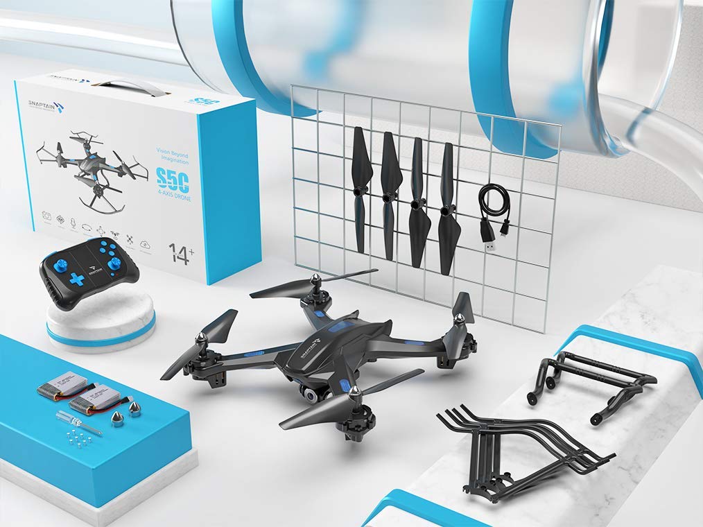 SNAPTAIN S5C WiFi FPV Drone HD Camera Voice Control RC Quadcopter One Key Return SNAPTAIN S5C WiFi FPV Drone HD Camera Voice Control RC Quadcopter One Key Return