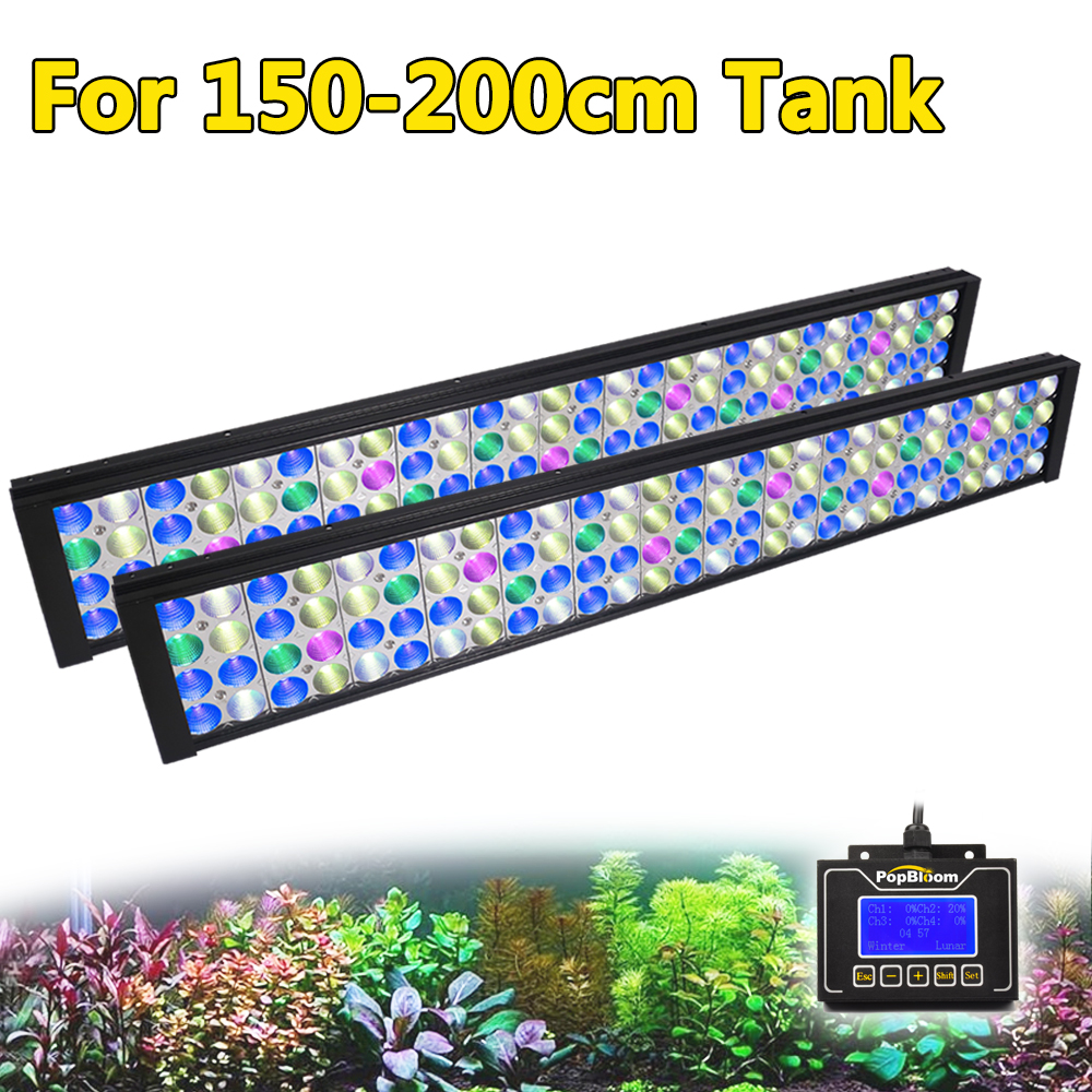 Image 01 - PopBloom Freshwater Led Aquarium Light Full Spectrum for Plants Fish Tank Light