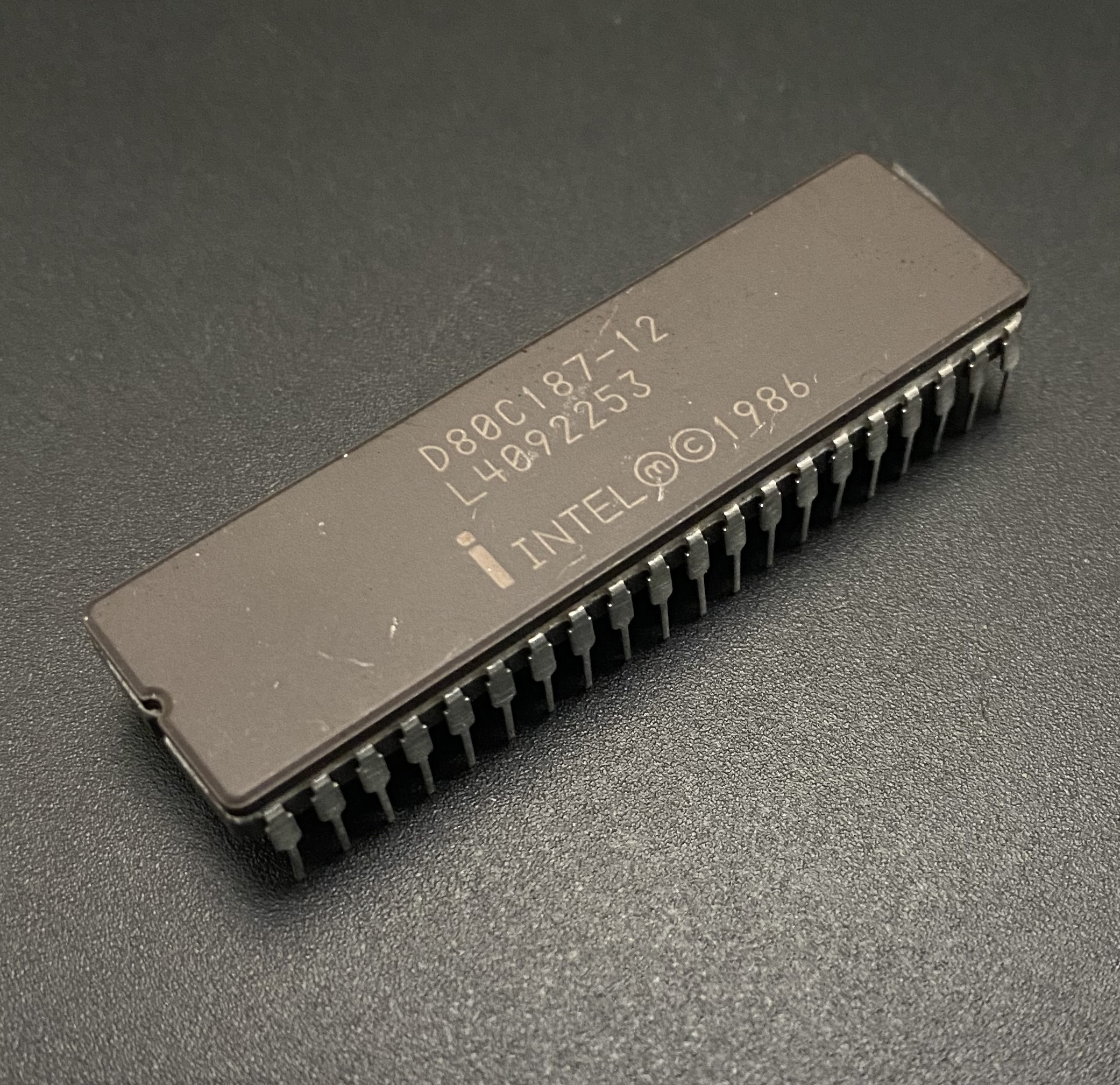Intel d80287-10 coprocessore FPU NPU copro for AMD INTEL Harris IBM 286 Retrò 