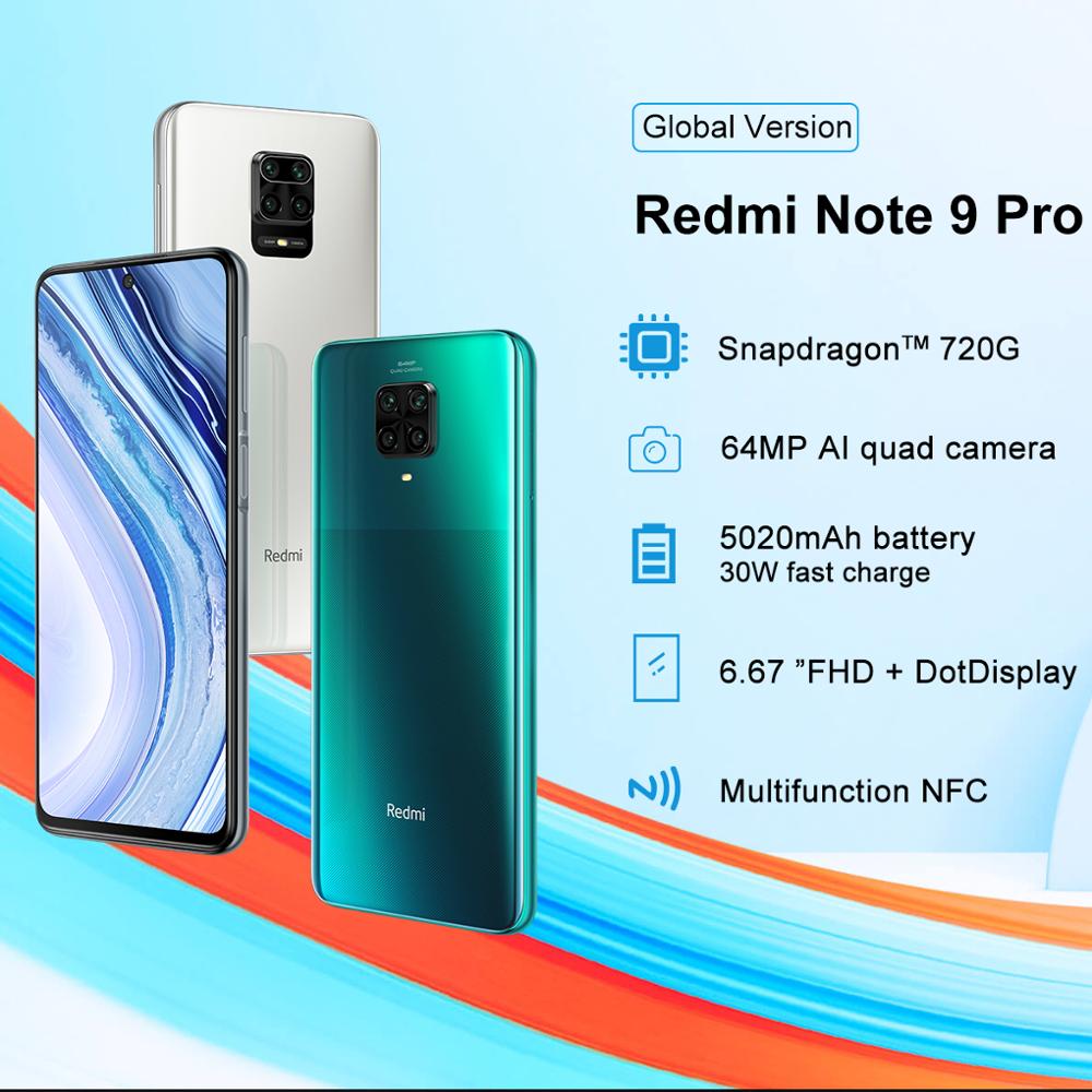 Xiaomi Redmi Note 9 Pro 6GB 128GB Smartphone 6,67" Dual SIM 5020mAh NFC