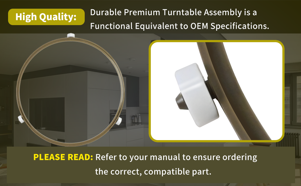 5889W2A012F Microwave Oven  Rotating Support Ring For Kenmore & LG