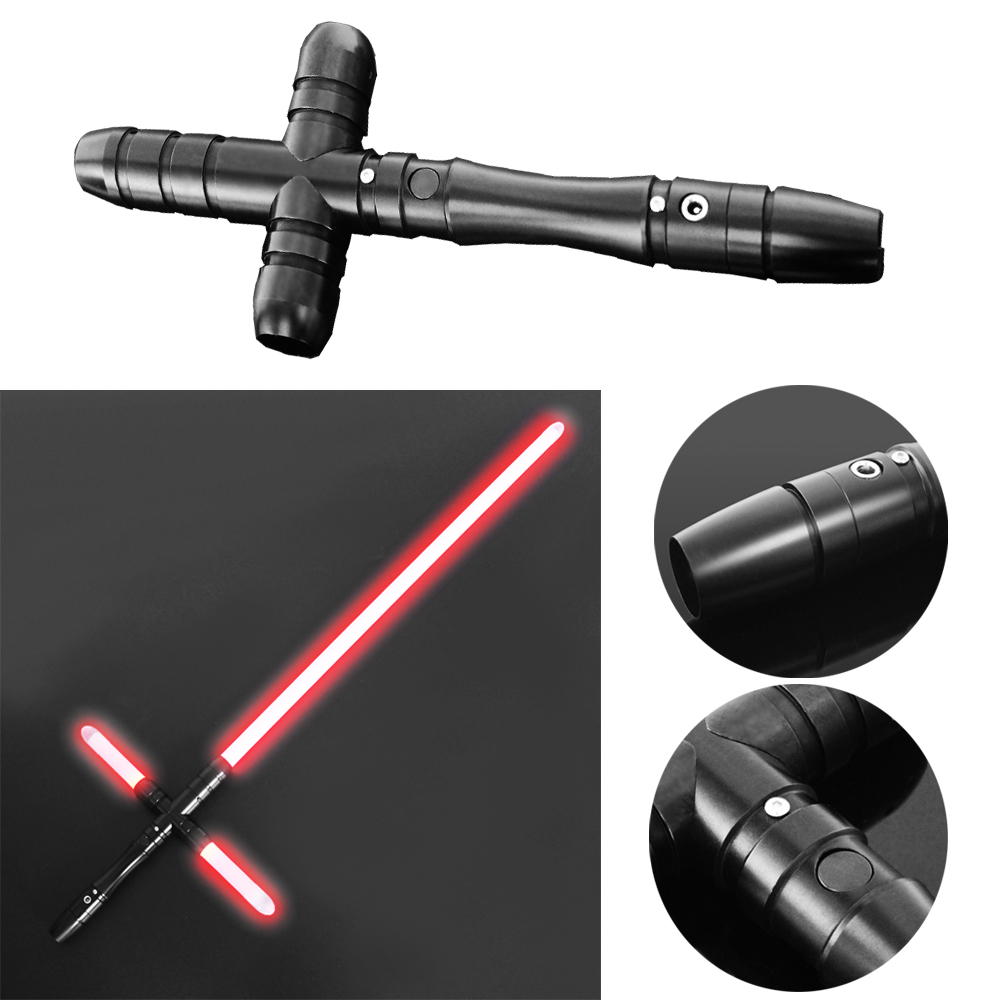 Ydd Lightsaber Cross Sword Heavy Dueling Black Hilt Jedi Cosplay Sound Effect Ebay