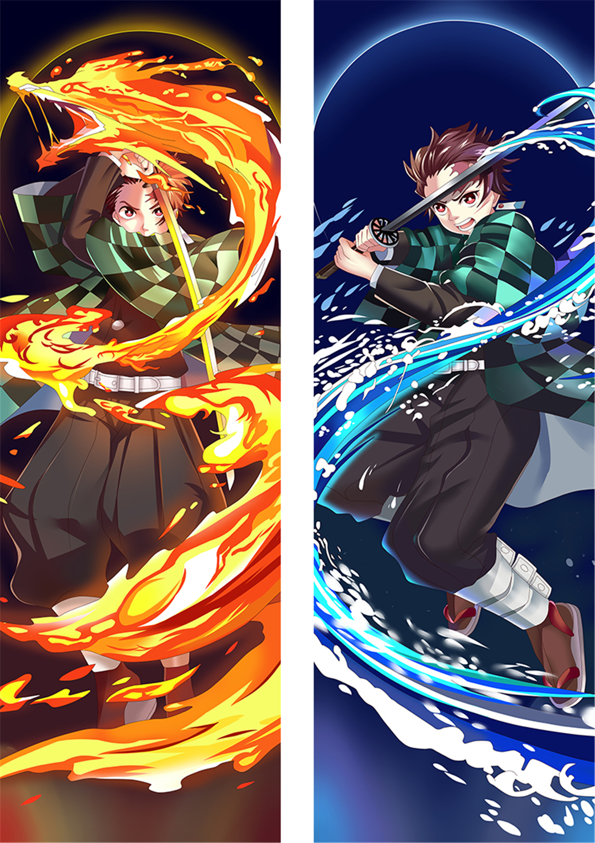 105cmDakimakura Agatsuma Zenitsu Anime Demon Slayer Hugging Body Pillow Covers