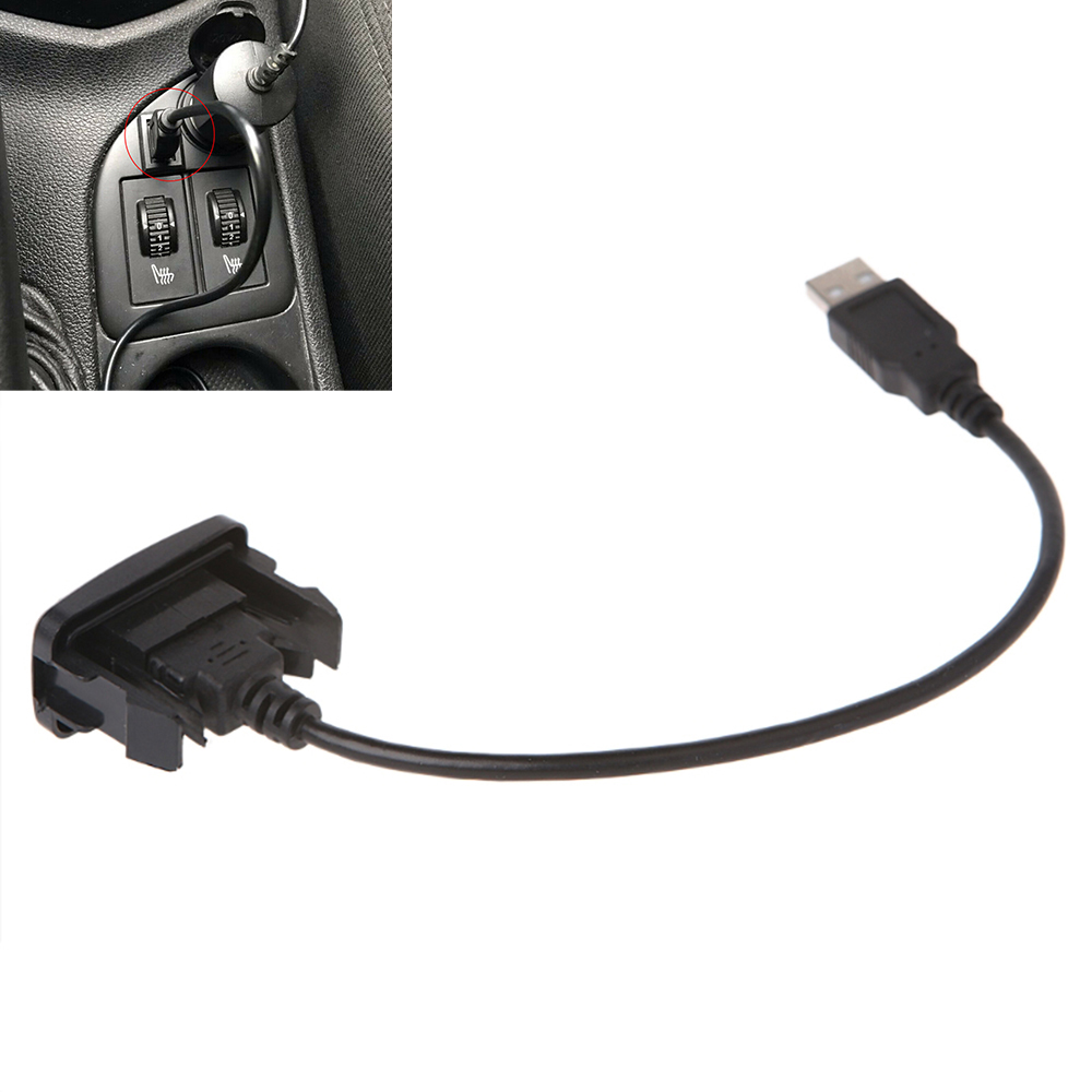Car Dashboard Flush Mount Usb Male To Female Extension Cable Adapter Fits Toyota Ebay