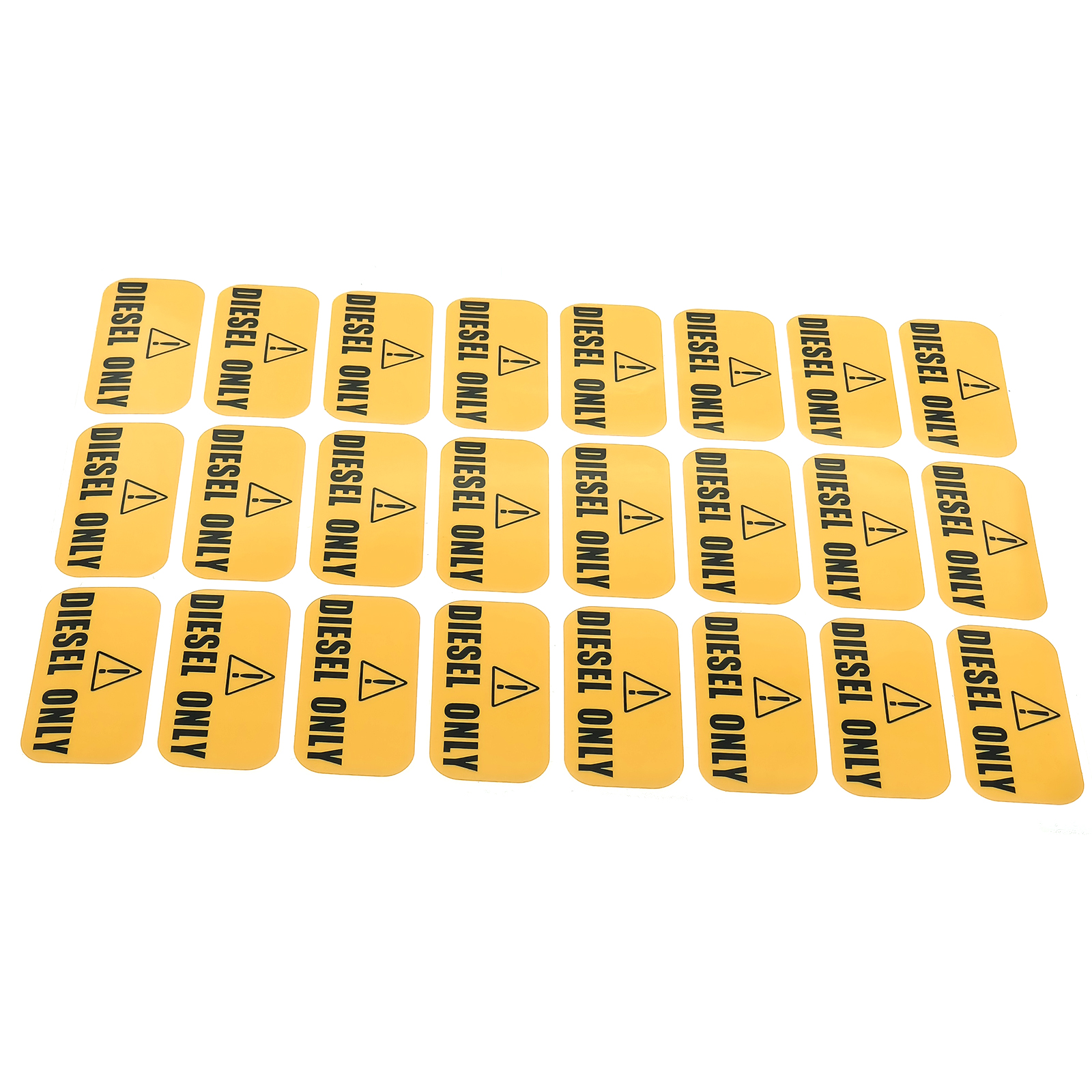 2x DIESEL ONLY Sticker Popular Yellow And Black Large Fuel Stickers Popular - Foto 9