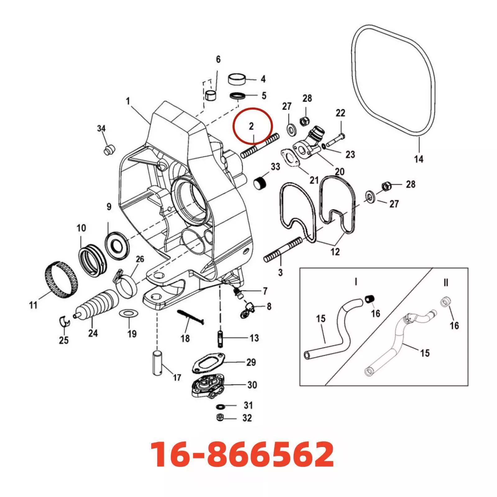 Genuine Mercury Quicksilver Stud #16-59579 – New Old Stock OEM Part