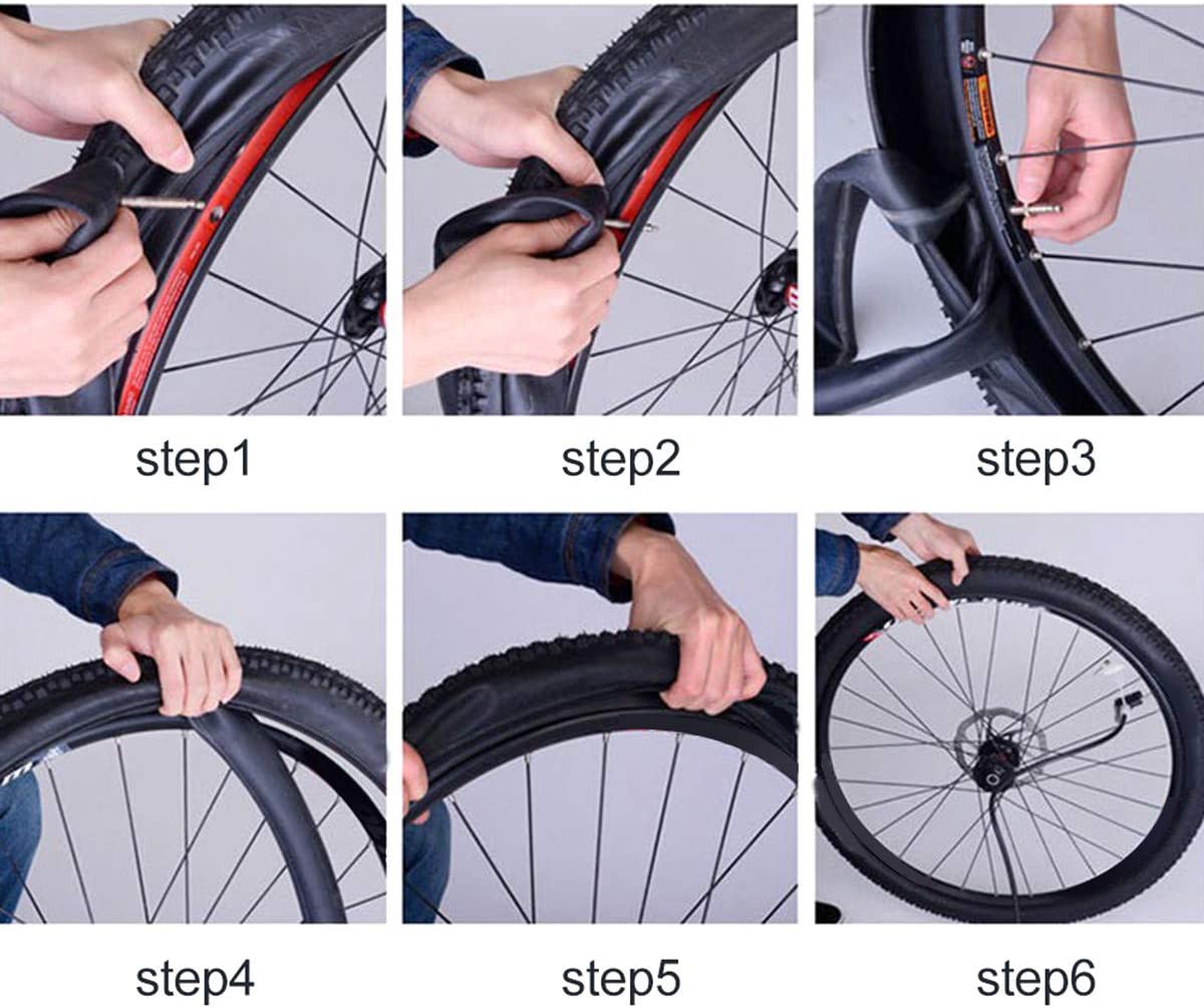 4-PCS 26/" inch Inner Bike Tube 26x1.75-2.125 Bicycle Butyl Rubber Tire Interior