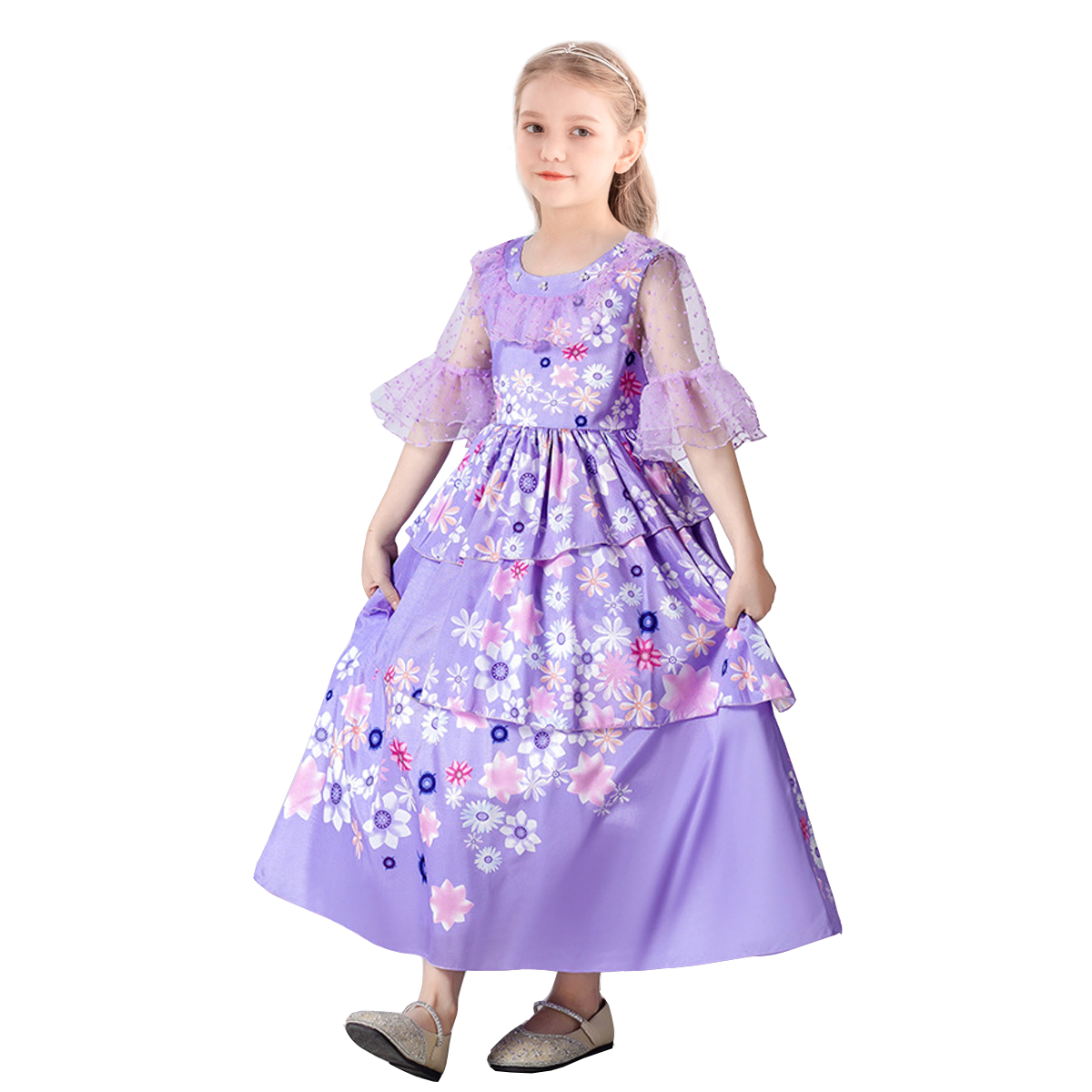 encanto birthday party dress Girls Princess Isabella Costume Fancy Dress Up Gift Birthday tutu