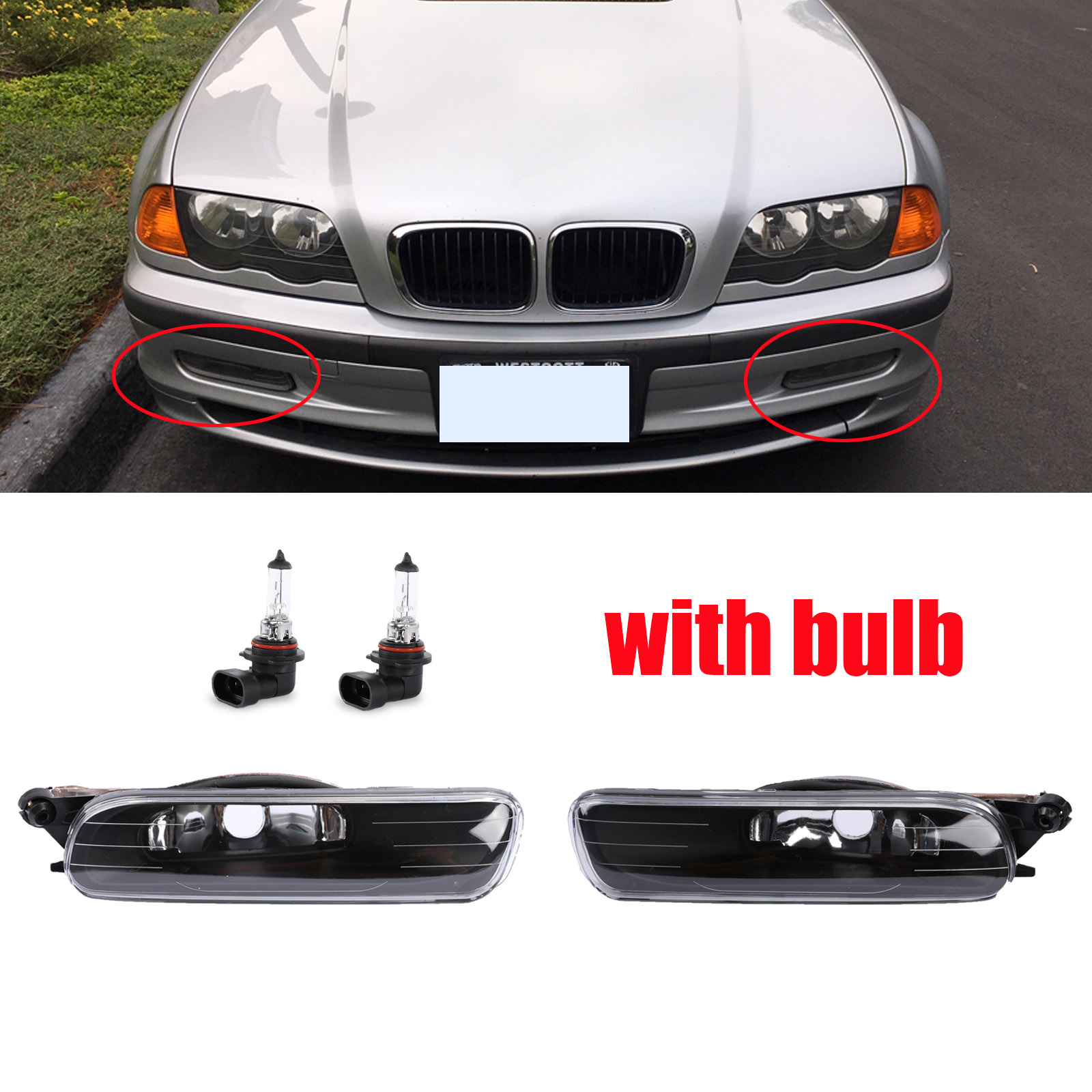 BMW 3 E46 1998-2005 BRAND NEW FRONT FOG LIGHT LAMP RIGHT O//S DRIVER M-TECH